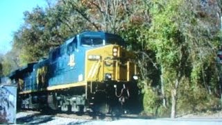 preview picture of video 'CSX 83 & 783 Past Gun Road'
