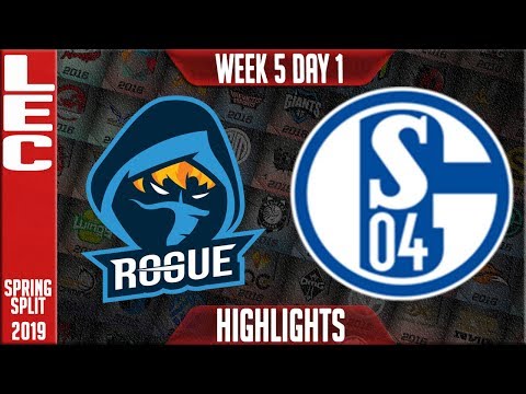 RGE vs S04 Highlights | LEC Spring 2019 Week 5 Day 1 | Rogue vs Schalke 04