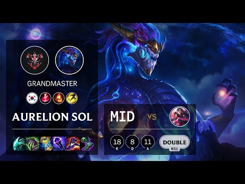 Aurelion Sol Mid vs Irelia - KR Grandmaster Patch 11.17