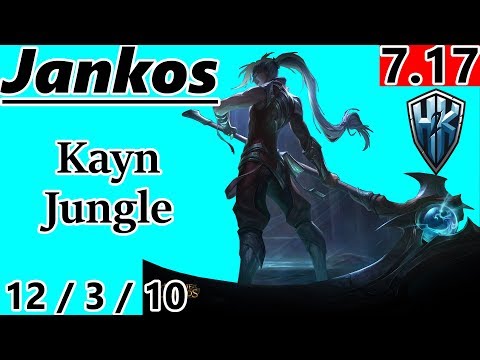 H2K Jankos as Kayn Jungle - S7 Patch 7.17 - EUW Challenger - Full Gameplay
