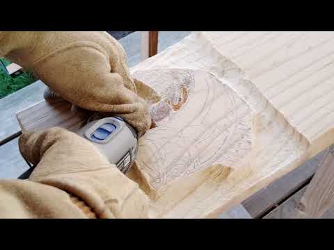 Carving a Sign with 2 Bass Pt 2 (Details in Description)