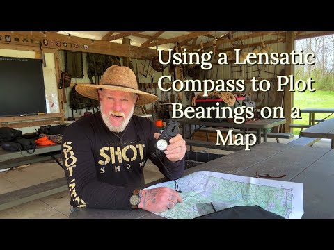 Using a Lensatic (Cammenga Style) Compass to Plot Bearings on a Map