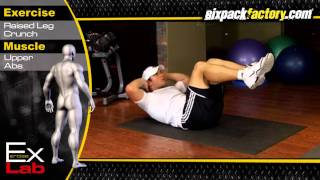 Raised Leg Crunch exercise video thumbnail