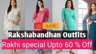 Rakshabandhan outfit 🎉🎁-Kurti pants Palazzo under 1000 ft Aurelia #fashion #amazon #myntra #ajio