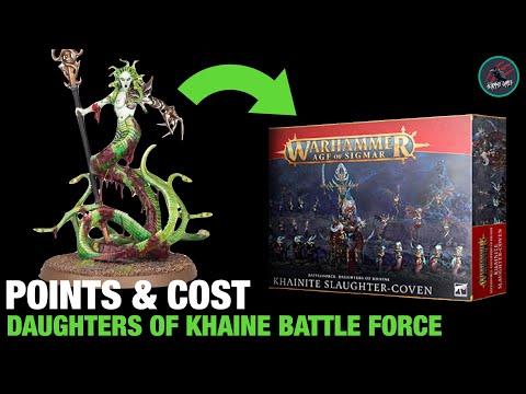 DAUGHTERS OF KHAINE BATTLE FORCE XMAS 2022 - Price & Point Breakdown - BEST BOX FOR WARCRY?