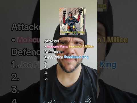 Molecule Man x Superman 1 Million vs. 5 Marvel x DC