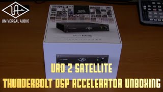 Video thumbnail for Universal Audio UAD 2 Satellite Thunderbolt Quad Core DSP Accelerator Unboxing by Cryptic Mask Guitar