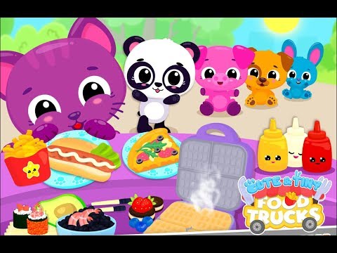 Fun Baby Pet Care Kids Game - Cute & Tiny Food Trucks Festival - Baby Learn Cooking Games For Kids