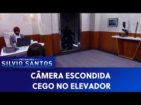 Cego no Elevador - Blind in the Elevator Prank | Câmeras Escondidas (04/04/21)