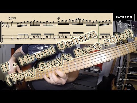 Hiromi Uehara - If [Tony Grey Bass Solo!] - with notation and tabs