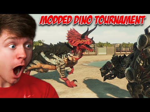MODDED DINOSAUR TOURNAMENT! - Jurassic World Evolution 2