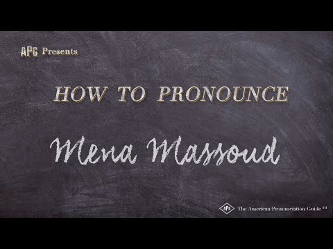 How to Pronounce Mena Massoud (Real Life Examples!)