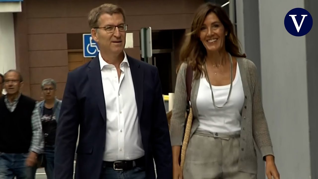 Feijóo pasa la jornada de reflexión de compras con su mujer, Eva Cárdenas