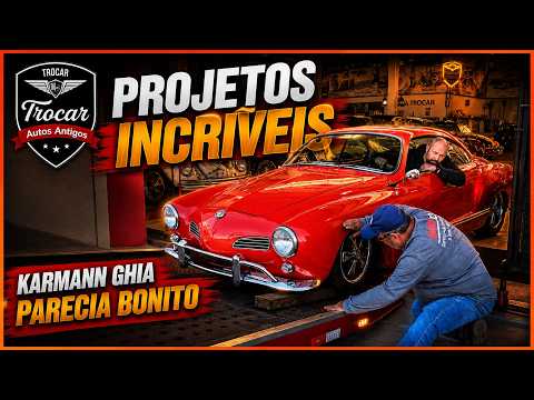 Novo Projeto na TROCAR! ✨ Karmann Ghia Vermelho 1968 Vai Ganhar Uma Nova Tapeçaria