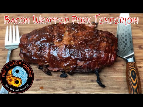 Bacon Wrapped Pork Tenderloin Cooked Sous Vide Que on...
