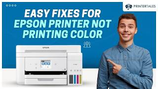 Epson Printer Not Printing Color Easy Fix for Color Ink Issue | Printer Tales