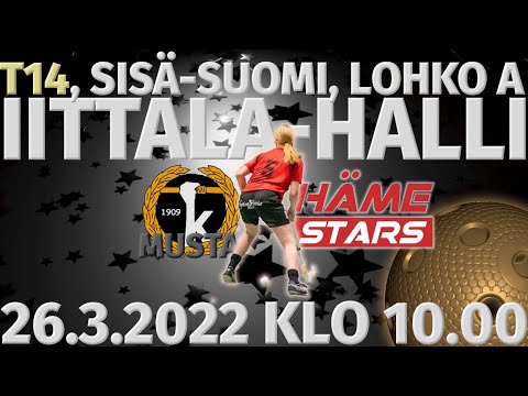 T14 Sisä-Suomi, lohko A. KalvKe musta - Häme Stars. Iittala-halli, 26.3.2022