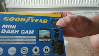 Dash cam Goodyear unboxing