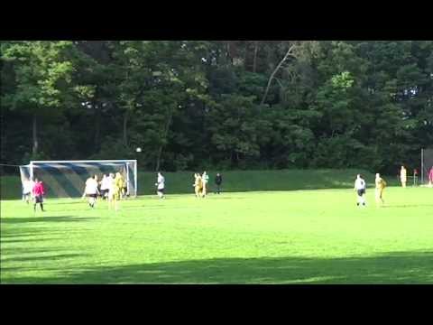 Decydujaca o spadku/utrzymaniu bramka z meczu ULKS Gołąbek - Mazovia II 0:1. 30.06.2013