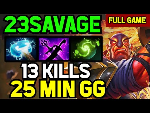 23savage MID Ember spirit vs Tinker - NO DEATH gameplay w/ DONOR Alchemist