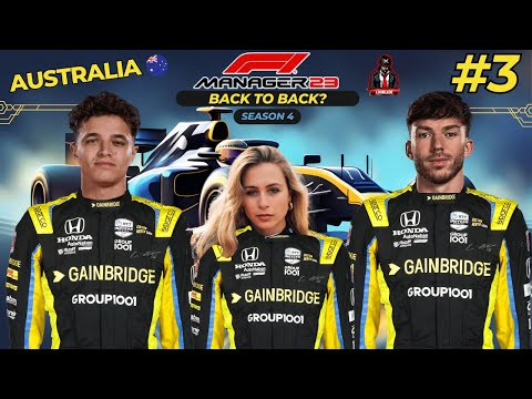 F1 Manager 23 Career | S4 EP 3 | BACK TO BACK | AUSTRALIA |