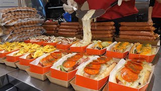 American Style Cheese Hot dog, Pizza Hot dog - Korean Street Food