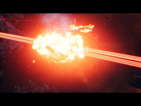 4 Chaos Titans vs 7 Astartes Titans! - Massive Battle, Skirmish, Battlefleet Gothic Armada 2