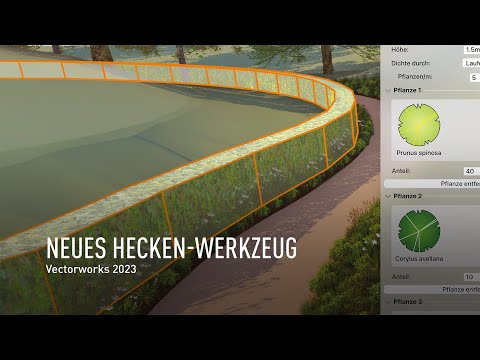 Neues Heckenwerkzeug | Vectorworks 2023
