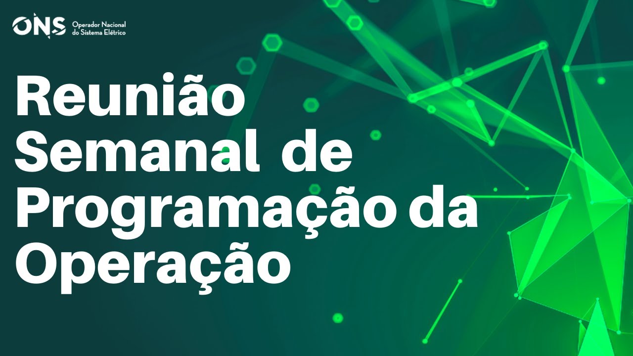 Reunião Semanal de Programação de Operação - 13/09/2024