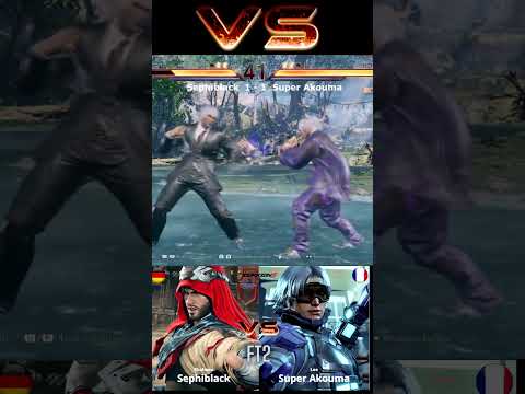 Superclose - FT2. Super Akouma vs Sephiblack #tekken8  #superakouma #sephiblack #shaheen #lee