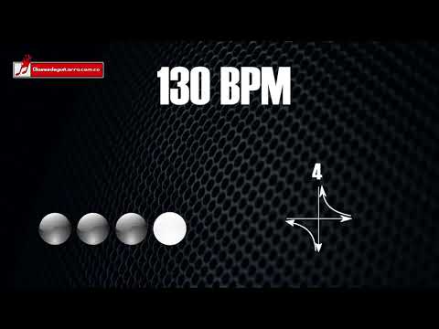 Base de batería en 4/4 a 130 BPM "drum loop" para practicar