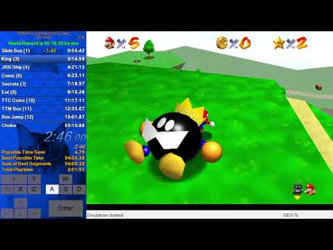SM64 Openworld Quest - 50 Star in 53:58
