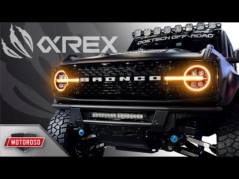 AlphaRex NOVA-Series LED Headlights for the 2021+ Ford Bronco | Black & Alpha Black