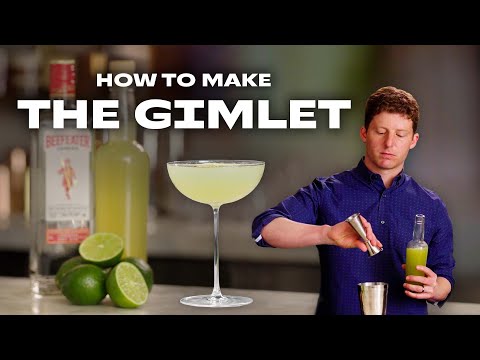 How to Make a Gimlet, the Gin and Lime Cordial Cocktail  | COCKTAILS FOR GROWNUPS