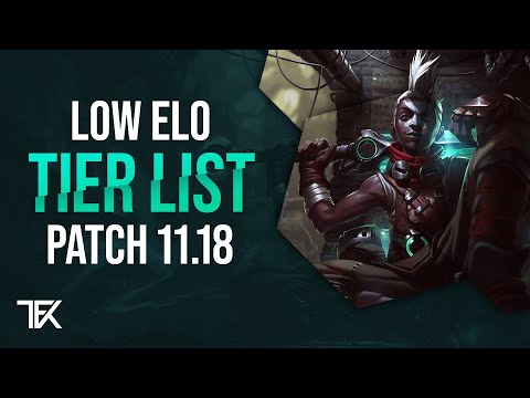 Low Elo Tier List | Patch 11.18 | german | TFK