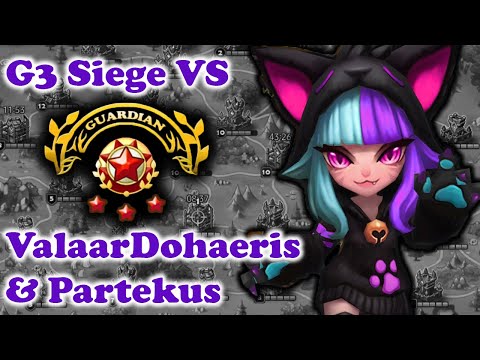 G3 Siege Vs ValaarDohaeris & Partekus, Almost lost by huge mistake! - Summoners War