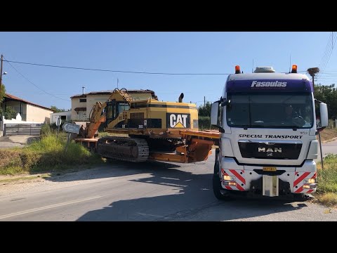 Transporting The Caterpillar 365C Excavator And Caterpillar D8T Dozer - Fasoulas Heavy Transports