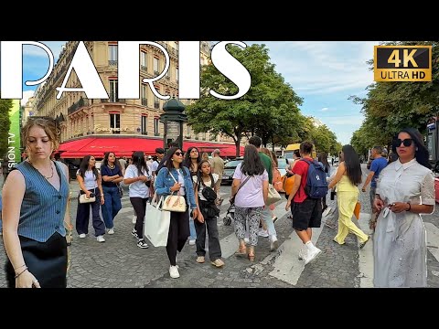 [🇫🇷Paris France 4K 60FPS Walking Tour] Paris Summer Walk (Edited Version)  22/August/2025