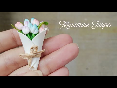 Miniature Tulips - Simple and Easy | Polymer Clay Tutorial
