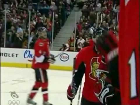 Alfredsson goal vs Canadiens (03/19/09)