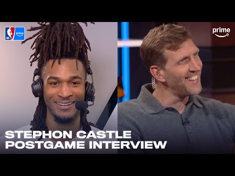 Stephon Castle Breaks Down Historic 40-Point Triple-Double vs. Mavs | NBA on Prime