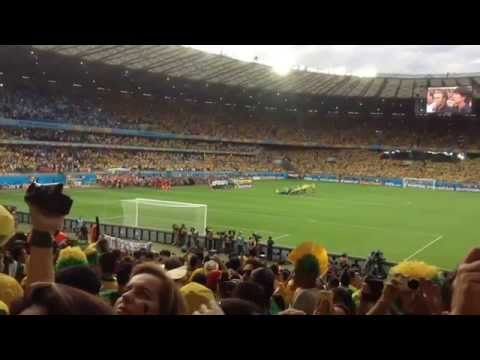 Semi-final National Anthems Brazil v Germany from the 2014 World Cup