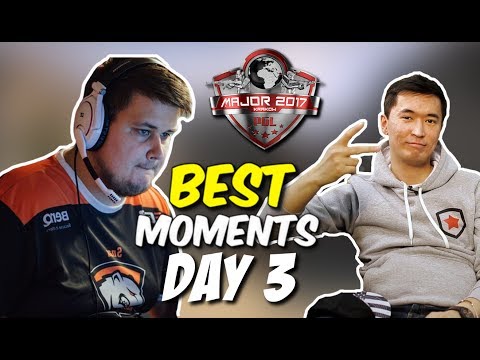 VIRTUS.PRO DEFEATED , GOD ADREN, BIG WITH HUGE SURPRISE - PGL Major Krakow 2017 DAY 3 BEST MOMENTS