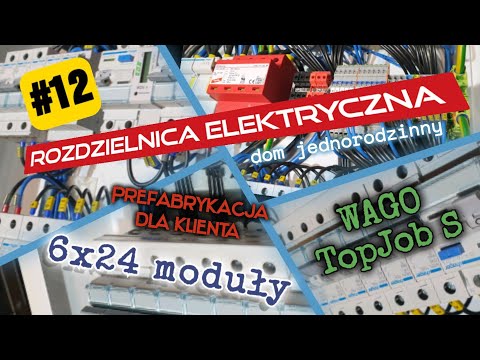 Switchgear # 12: Electric switchgear - single-family house, 6x24, WAGO TopJobS, Timelapse