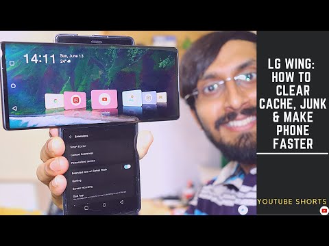 LG Wing - How to clear all junk, cache & speed up your phone | #YouTubeShorts