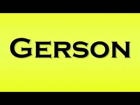 Pronunciation of Gerson