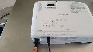 How to set up , start and switch off Epson projector