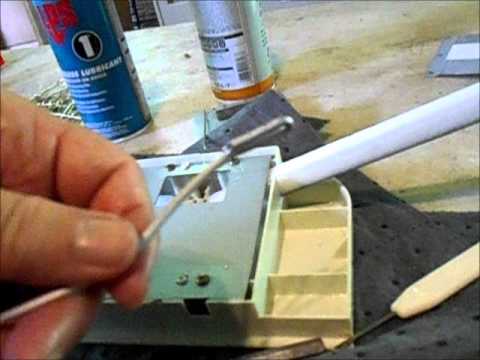changing the sponge strip on a Brother KX350 knitting machine