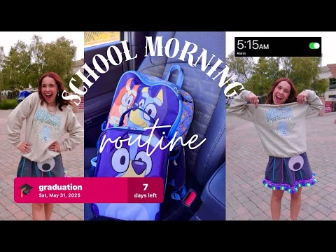 Last School Morning Routine EVER 🎓