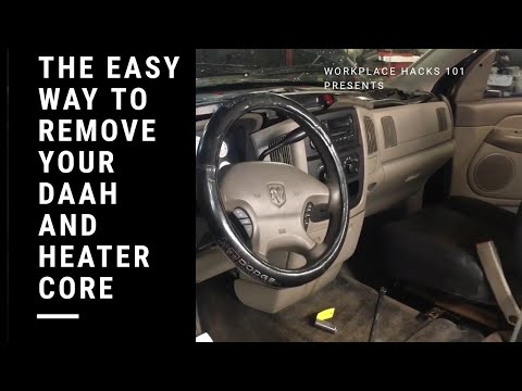 Dodge ram dash and heater core removal the easy way - YouTube